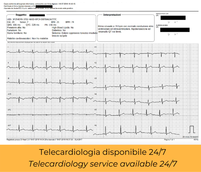 DISPOSITIVO ECG D-HEART PROFESSIONALE